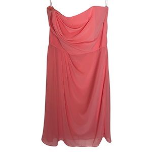 NEW After Six Strapless Formal Dress Size 12 Ginger Pink